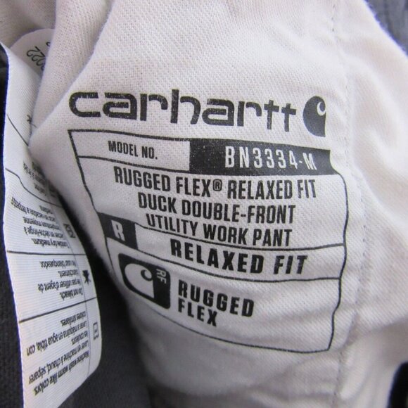 Carhartt Gray Rugged Flex Relaxed Fit Utility Work Pant Men's 36 Double Front - Picture 5 of 8